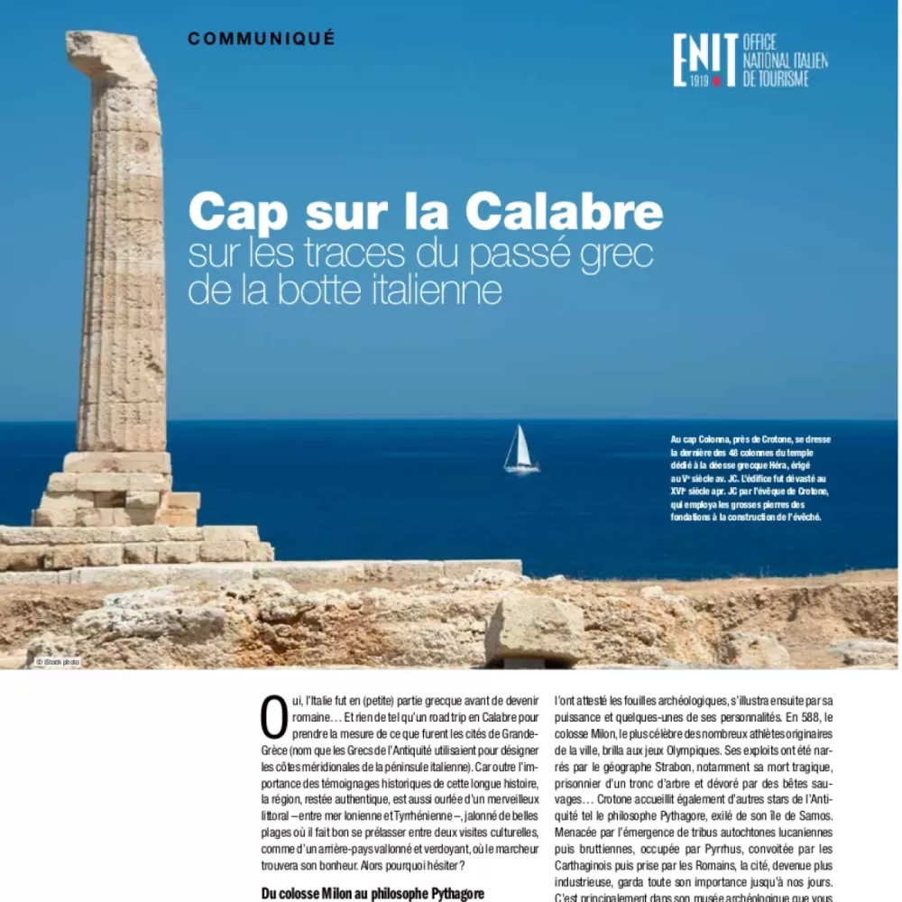 Heading for Calabria, in the footsteps of the Greek past of the Italian boot - Beaux Arts Magazine - Paris
